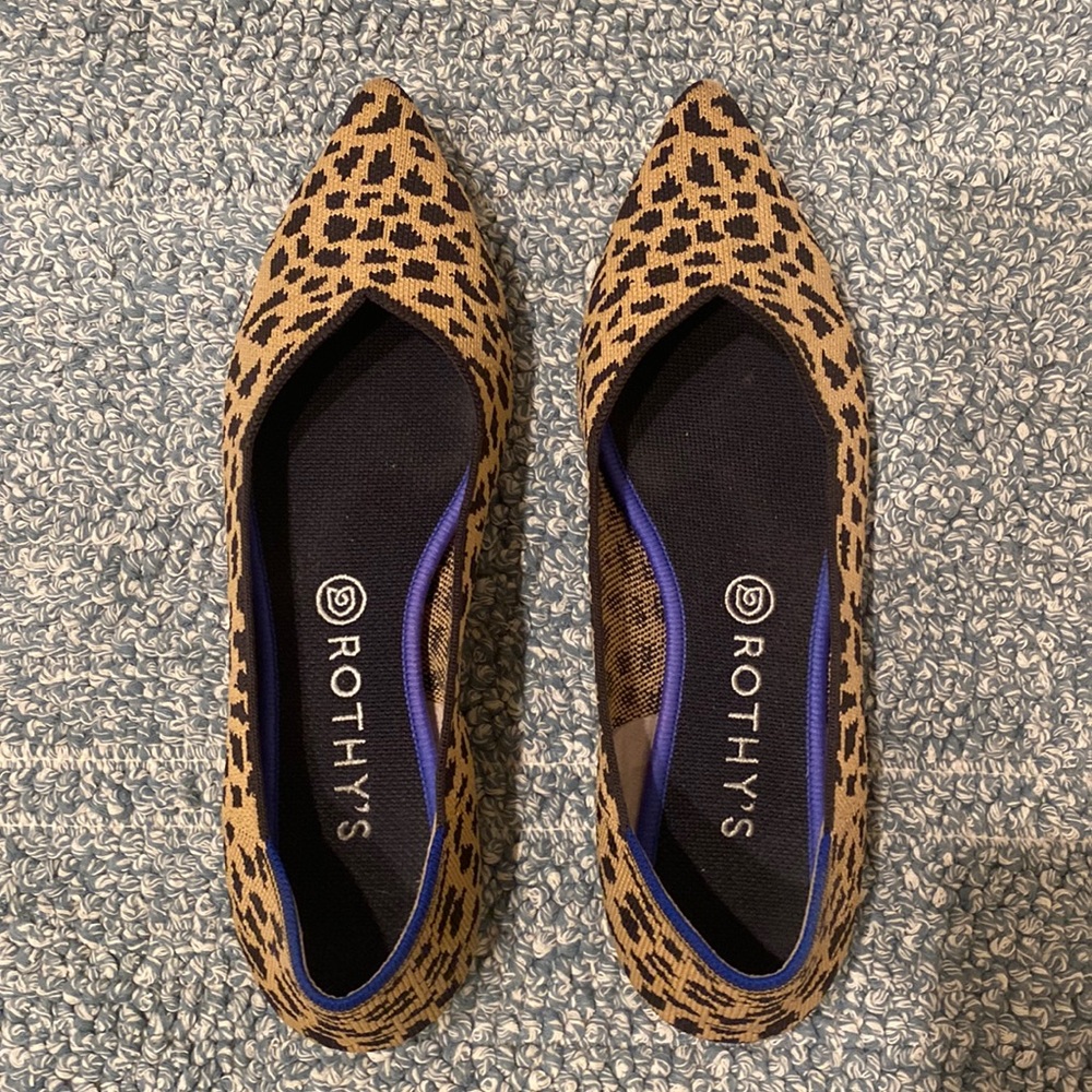 Rothy’s The Point leopard print 10.5